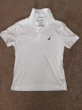 Nautica Slim Fit White Polo